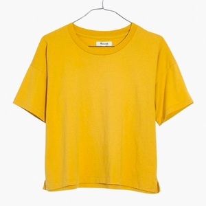 Madewell Gold Crop Tee